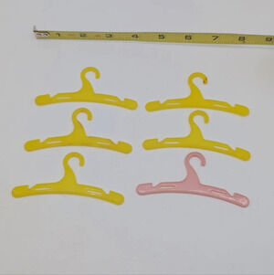1970s Vintage Doll Coat Hangers Set of 6